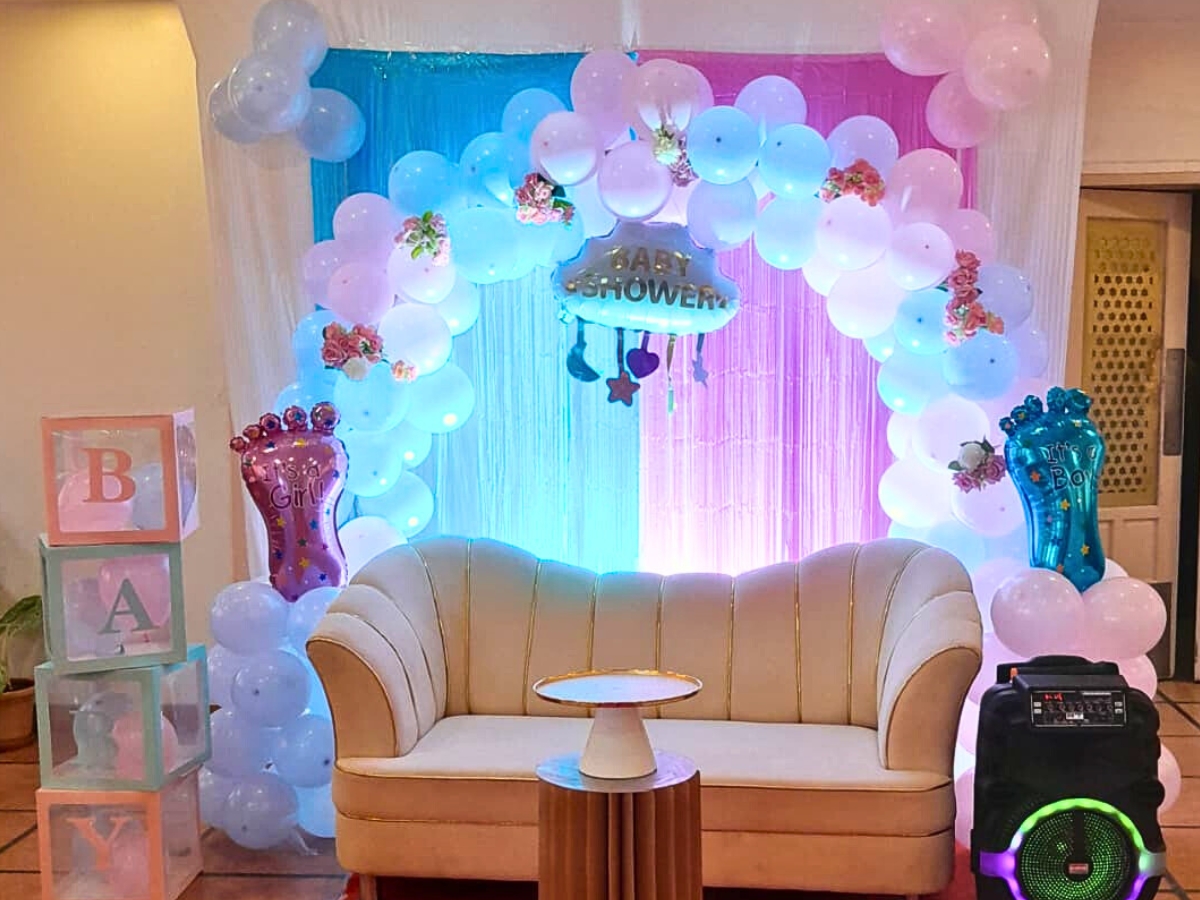 Party Galleration – Gender Reveal Decoration in Kumaraswamy Layout, Bangalore