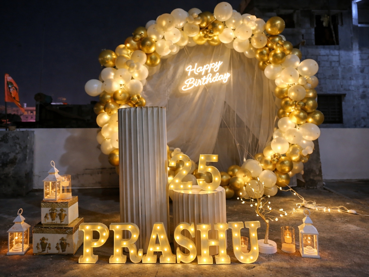 Solo Events – Proposal & Romantic Setup in HBR Layout, Bangalore