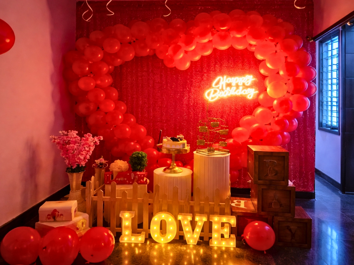 KS events – Proposal & Romantic Setup in Vijayanagar, Bangalore