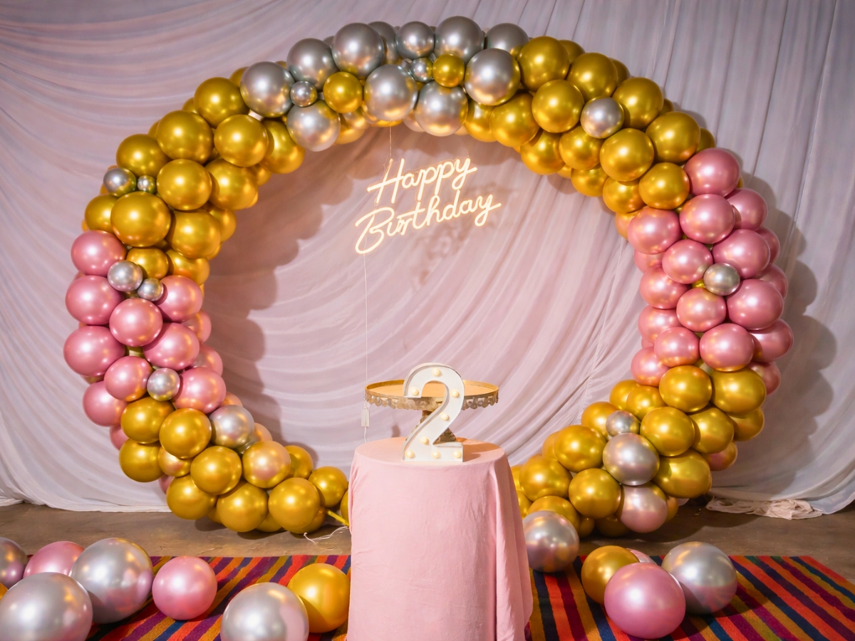 Dimond cut events – Balloon Decoration in Nagarbhavi, Bangalore